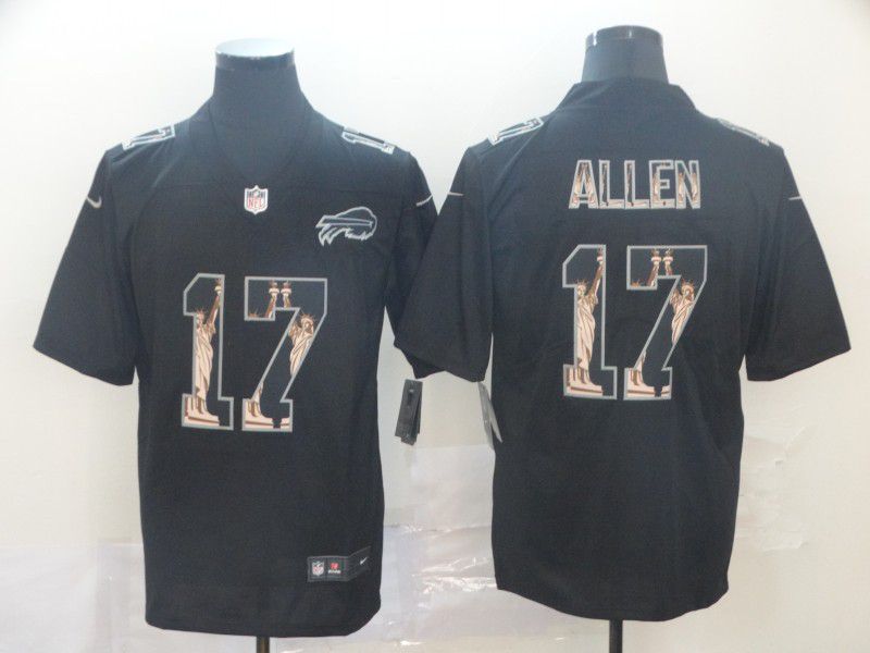 Men Buffalo Bills #17 Allen Black Nike Goddess fashion Edition NFL Jerseys->green bay packers->NFL Jersey